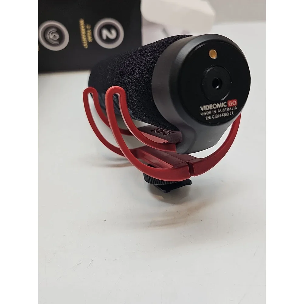 Rode VideoMic GO On-Camera Shotgun Microphone with Rycote Lyre Shock Mounting